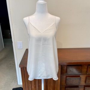 ASOS White V Double Layer Cami Size US 4